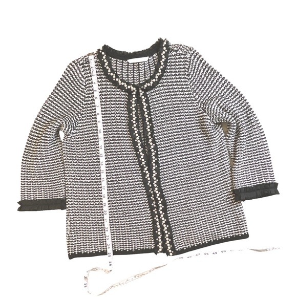 Peter Nygard Pearl Embellished Knit Cardigan - Picture 5 of 6